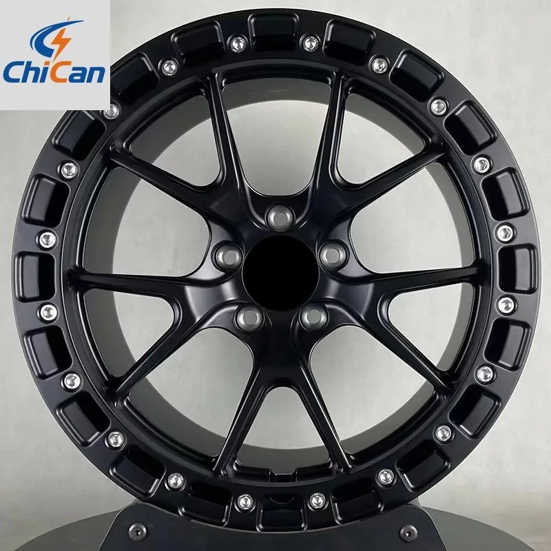 

[2026] Chican Custom Forged 5x112 5x120 5x114.3 6x139.7 Forged Racing Rim Custom Beadlock Offroad Deep Concave Aluminum Alloy Wh