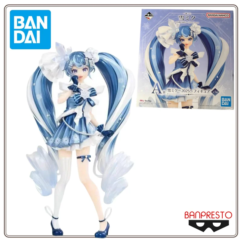 

Original BANDAI Ichiban KUJI SNOW MIKU Third Season A Reward Hatsune Miku SNOW MIKU 2025 PVC 18CM Anime Action Figures Model Toy