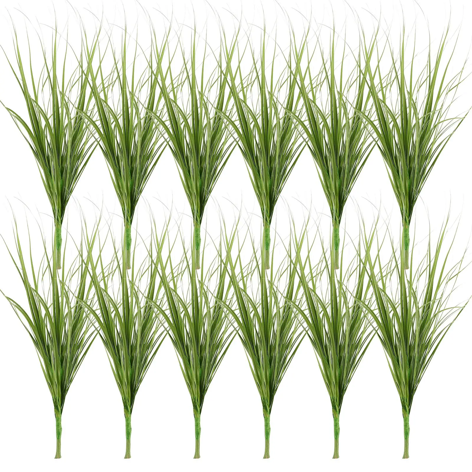 

12pcs Artificial Grass Simulation Greenery For DIY Wedding Venue Home Decor Potted Ornament Fake Plant Garden Decoration ﻿