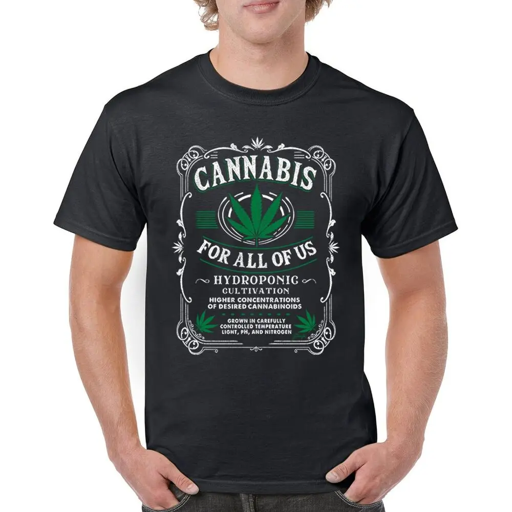 Cannabis For All T-shirt Funny 420 Weed Pot Leaf Smoking Men's Tee  Tees High Quality 100%Cotton Short Sleeve