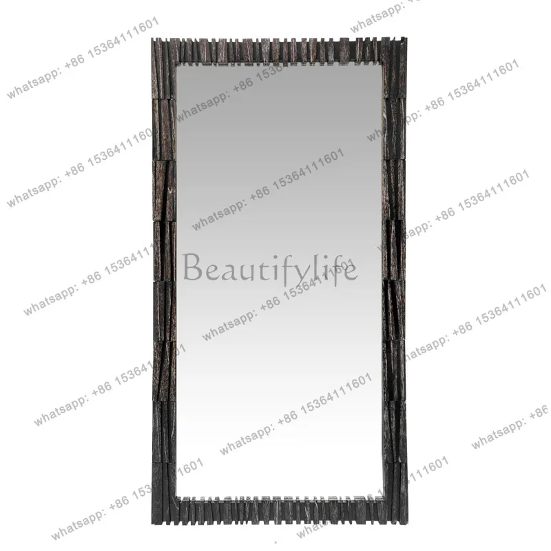 European light luxury home full body mirror simple advanced floor mirror wall hanging
