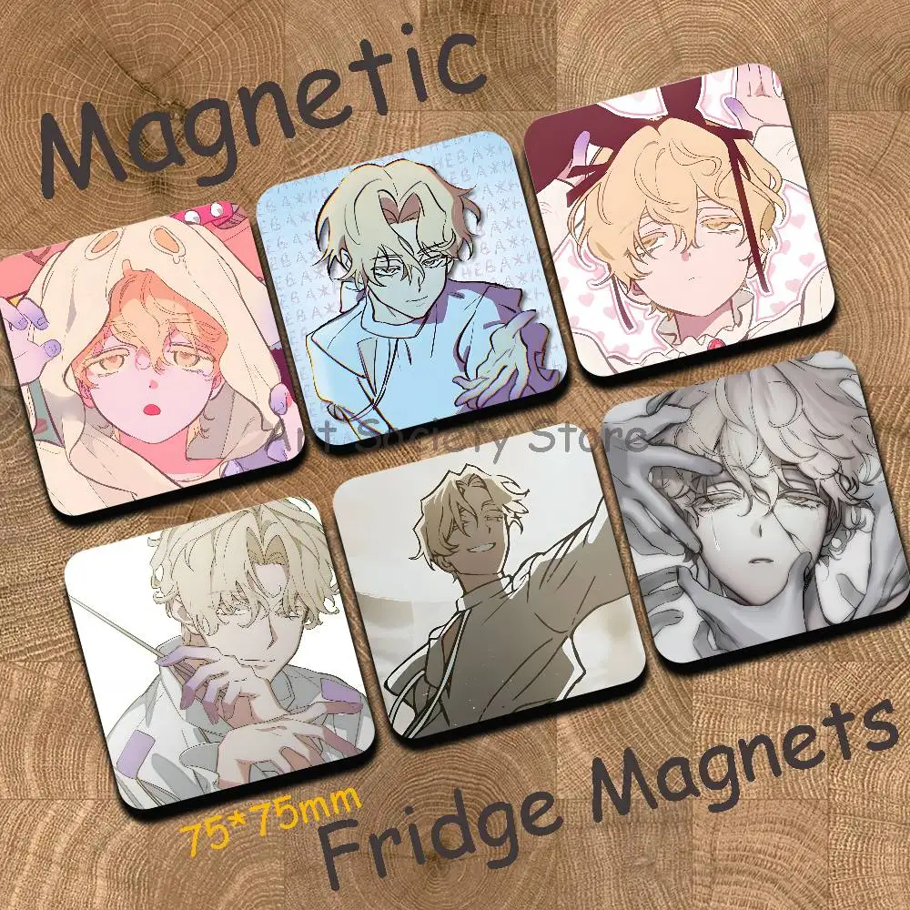 Luka A-Alien Stage Refrigerator Magnets Cute Cartoon Magnetic Personality Decorations Creative Gifts