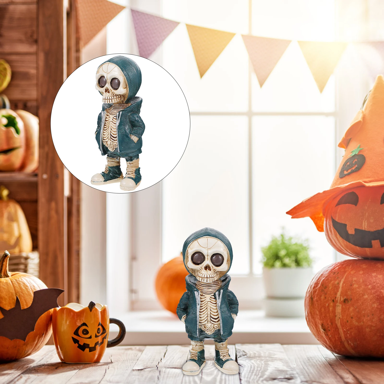 할로윈 파티 장식을 위한 독특한 테이블 장식 멋진 입상 예술적 선물 아이디어 / 건축 및 건설 장난감, image size:1600x1600