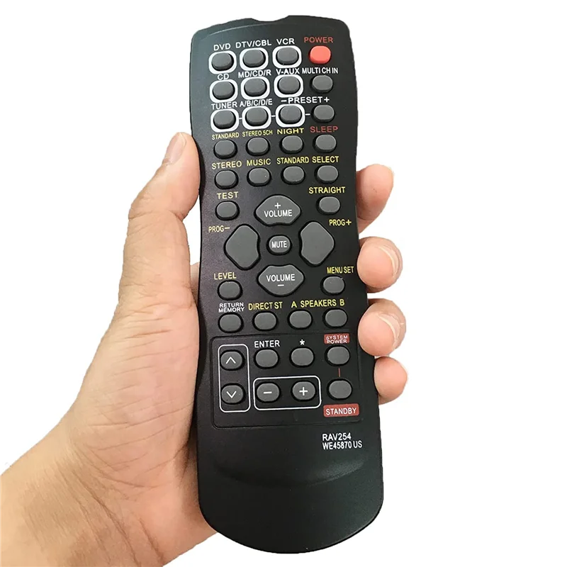 ヤマハレシーバーの交換用リモコン,rav254,RX-V496, HTR-5240, HTR-5250, HTR-5630, RX-V350, RX-V359, RX-V390