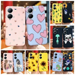 For Vivo Y36 Case 2023 Cute Love-heart Pattern Jelly Silicon Soft Phone Back Cases Cover For VivoY36 Y 36 4G 5G V2247