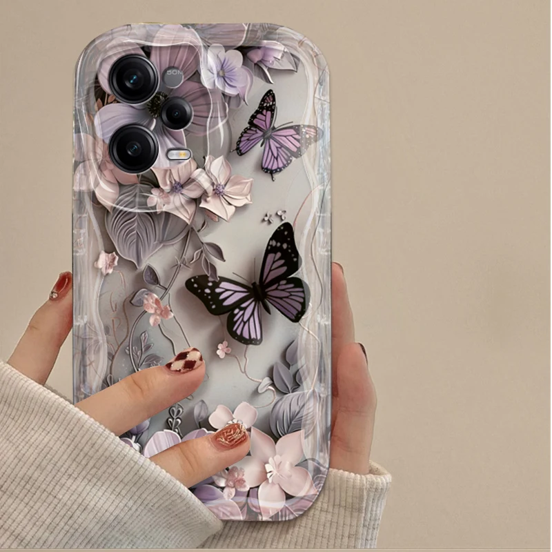 حافظة ناعمة على شكل فراشة عتيقة لهاتف Xiaomi Redmi Note 14 13 12 11 10 9 Pro Plus 14S 12S 11S 10S 9S Redmi 14C 14R 13C 12 4G 5G #2