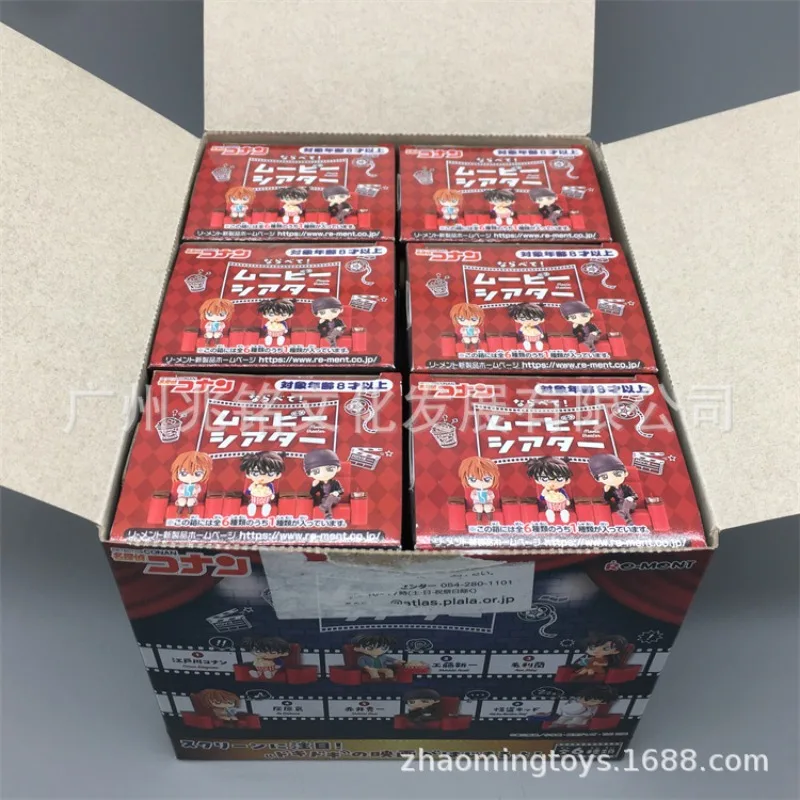 RE-MENT Detective Conan Cinema First Generation Blind Box Toys Anime Figure Conan Edogawa Rachel Moore Model Toys Kids Gifts