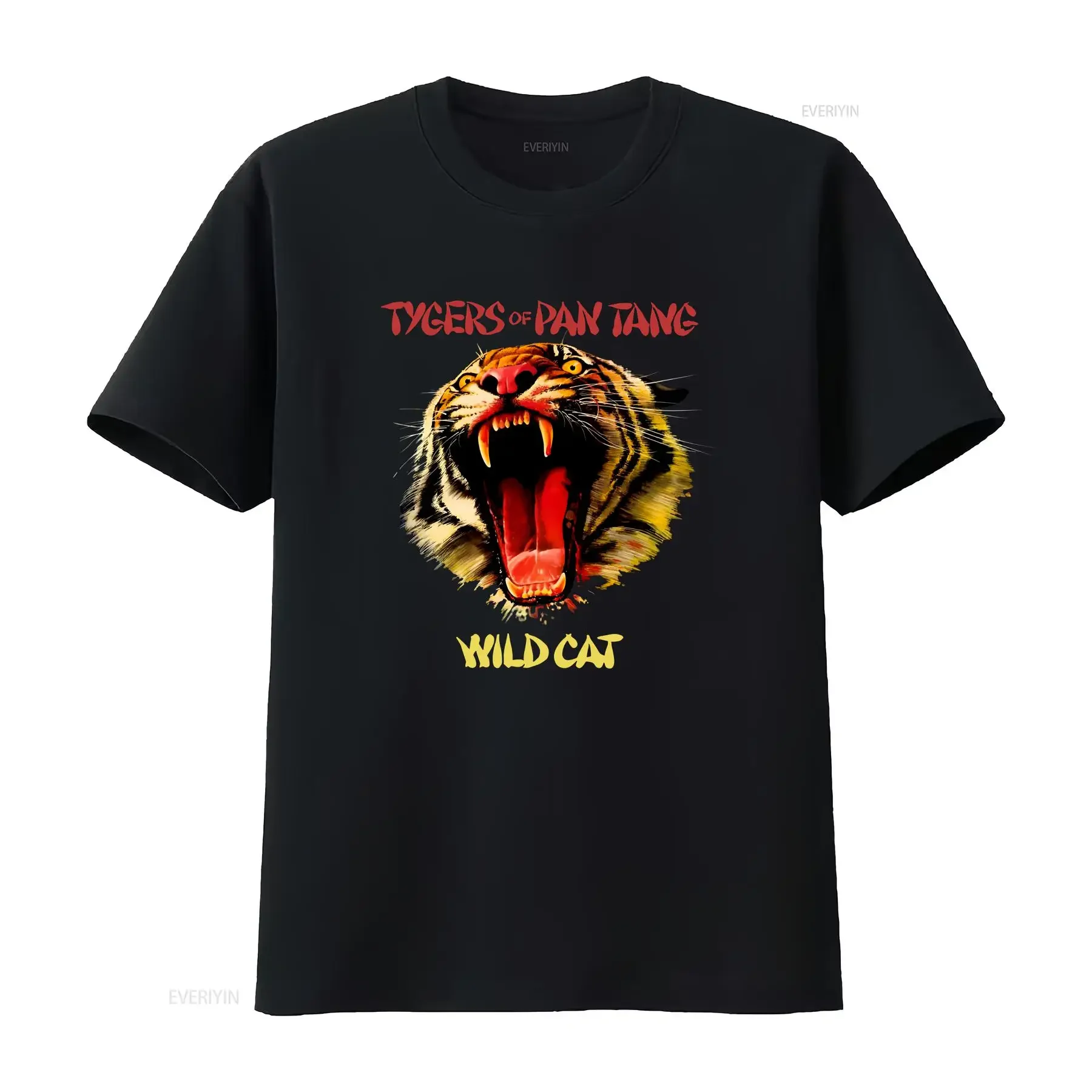 Tygers Of Pan Tang Wild Cat T Shirt Vintage Adult S 5XL MM1164 Washed Slightly Comfortable homme fashion vintage Washed Soft