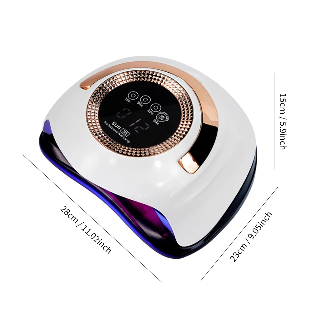S6 36 الخرز الأشعة فوق البنفسجية LED مسمار مصباح المهنية ضوء مجفف لمصابيح علاج الأظافر مع شاشة كبيرة تعمل باللمس هلام البولندية تجفيف أضواء