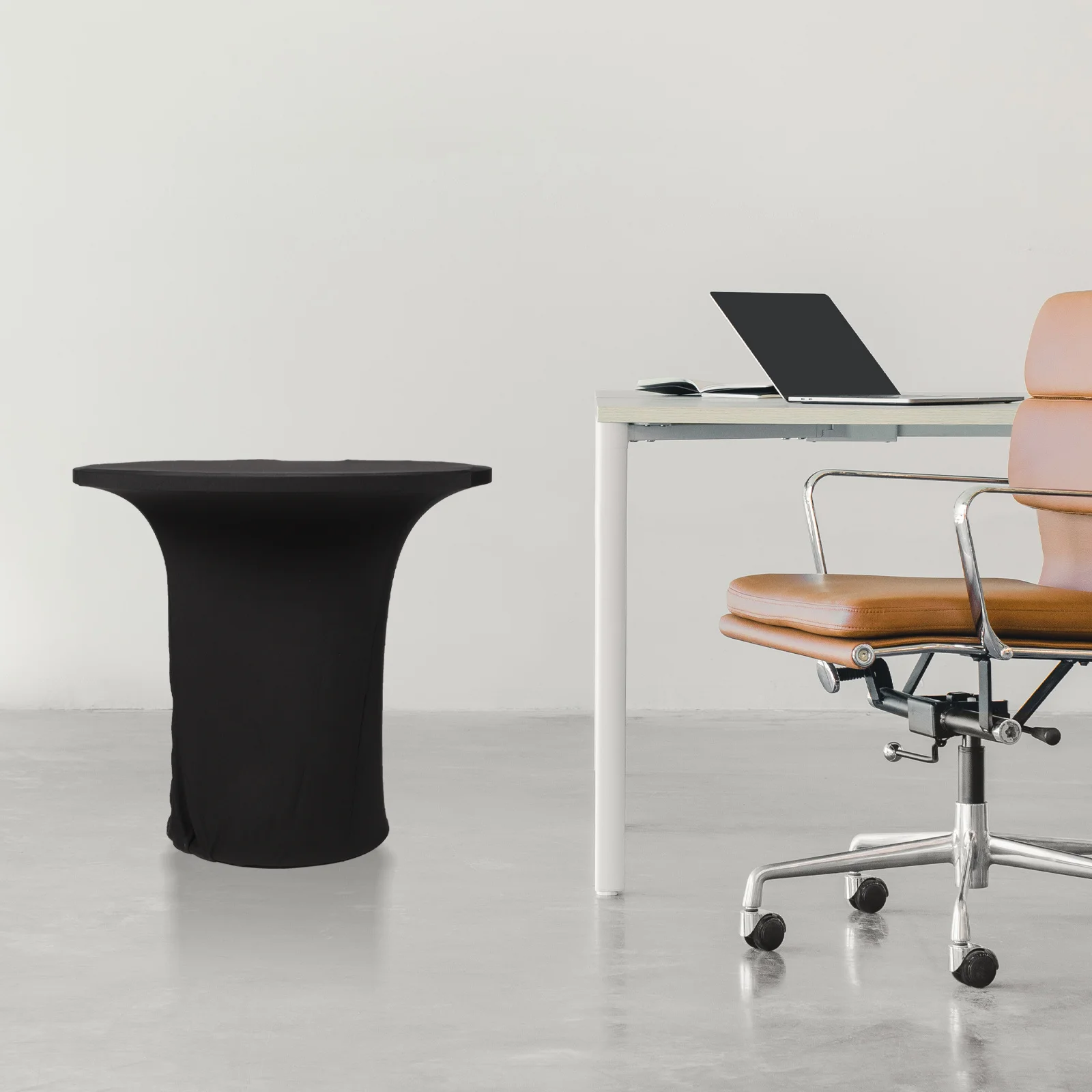 

Elastic Tablecloth Solid Color Table Cover for Hotel Restaurant Wedding Party Banquet Event Decor Cocktail Table Cover