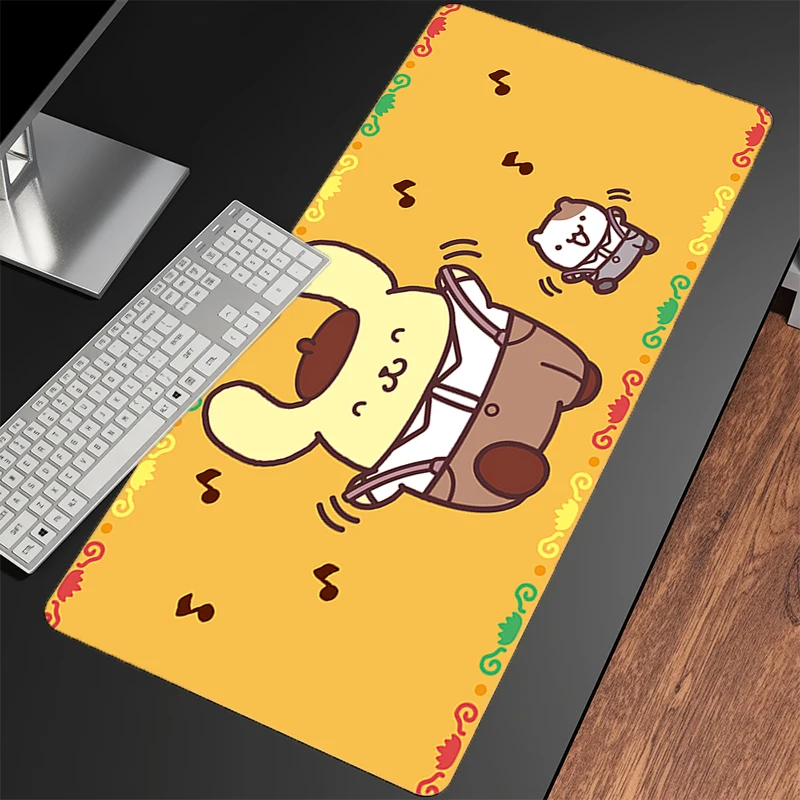 لوحة الماوس Pompompurin N on-Slip XXL Notebook PC Gamer لوحة المفاتيح نونسليب المطاط الكمبيوتر السجاد حصيرة مكتبية ألعاب خزانة الماوس