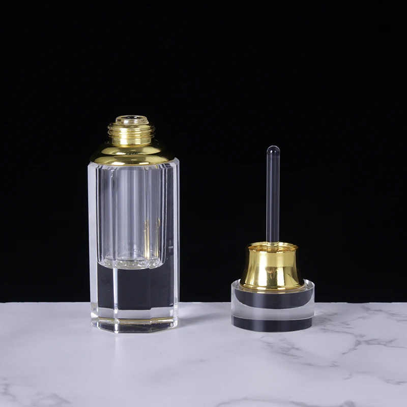 Portable Vintage Empty 3ML Crystal Attar Oil Perfume Bottle Decorative Essential Bottle