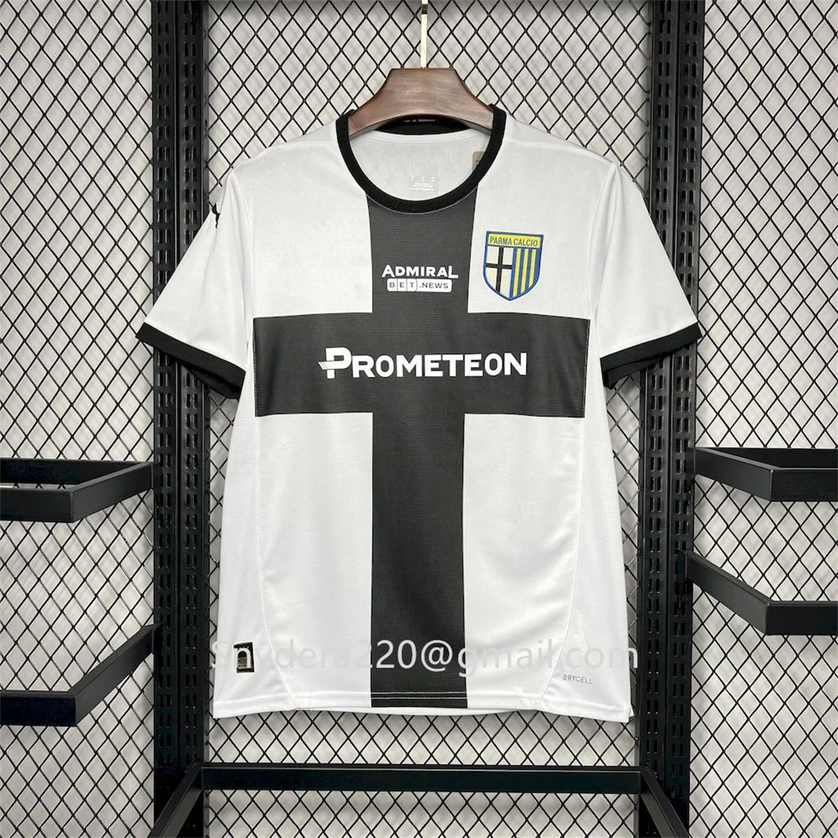 

Мужская белая быстросохнущая одежда Parma Calcio Home 2024/25, тренировочная футбольная рубашка