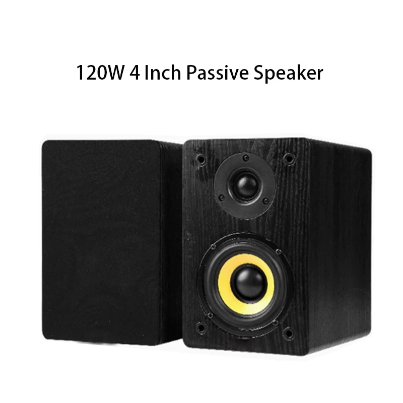 Midrange Bass Speakers 6 Ohm Bookshelf Loudspeaker 2.0 Surround Home Theater Sound Box 4 Inch Passive Speaker 120W
