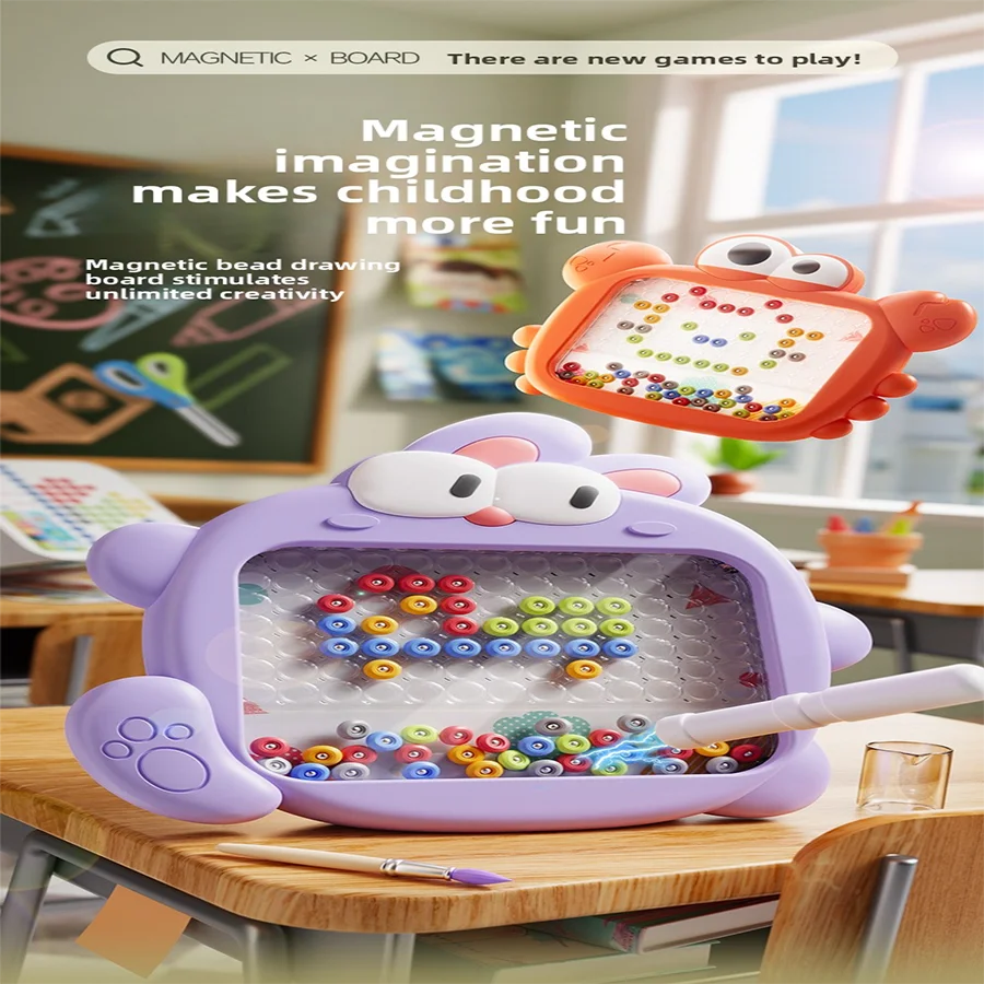 1 pz-Giochi di smistamento Montessori Numero di colore magnetico Labirinto Board Pen Giochi di perline in movimento Abilità motorie fini Giocattoli educativi per bambini