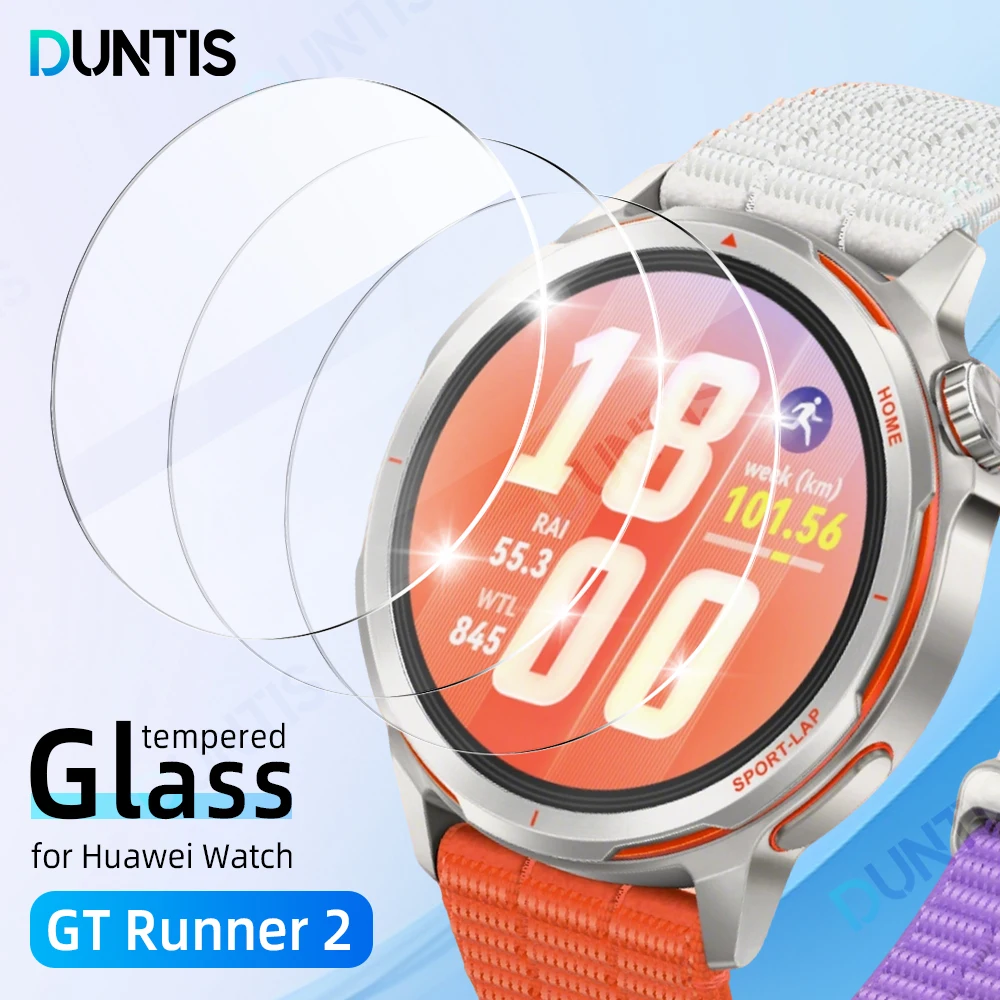 

2.5D Tempered Glass Film for Huawei Watch GT Runner 2 HD Screen Protector for Huawei GT Runner 2 Anti-scratch Protective Glass