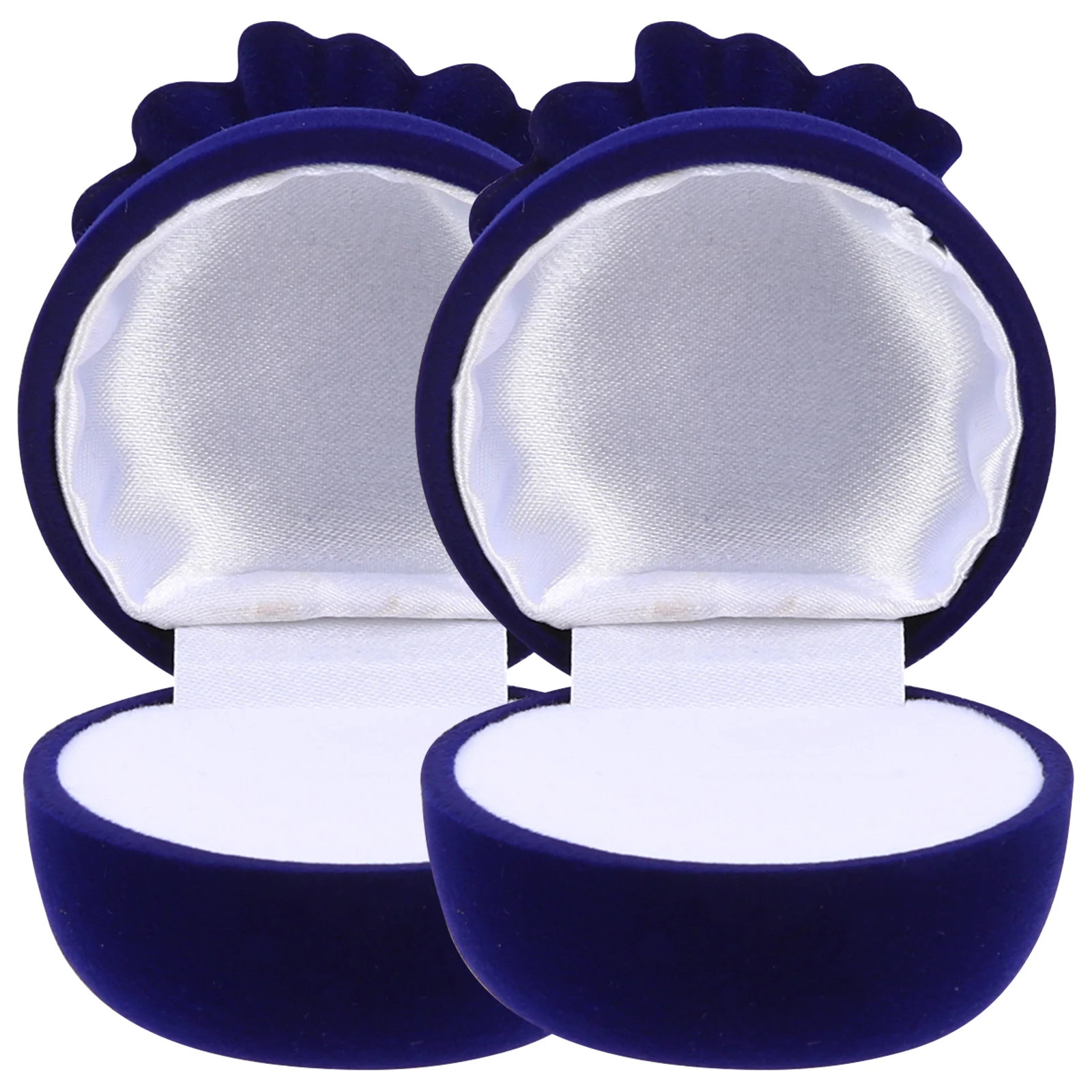 

2pcs Earring Box Jewelry Storage Case Ring Holder Organizer Boxes for Rings Necklaces Travel Mini Trinket Container Gift