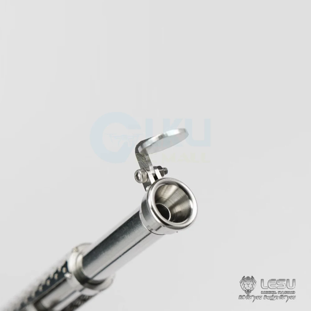 1/14 RC Truck symulacja zbiornik wydechowy Tamiya ciągnik komin rura wydechowa dla majsterkowiczów akcesoria do modeli samochodów ciężarowych LESU G-6043-B