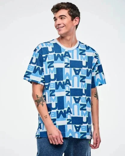 Neues Zunba Fashion Trendy Dance Shirt, bedrucktes, schnell trocknendes, lässiges, tägliches Sport-T-Shirt für Herren mit kurzen Ärmeln