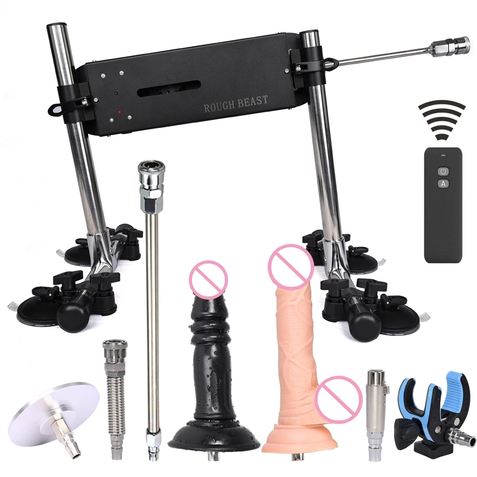 

ROUGH BEAST Sex Machine with Quick Air Dildo Attachment for Women and Men 72W Power Masturbation Machine Wireless Sex Toy Produc