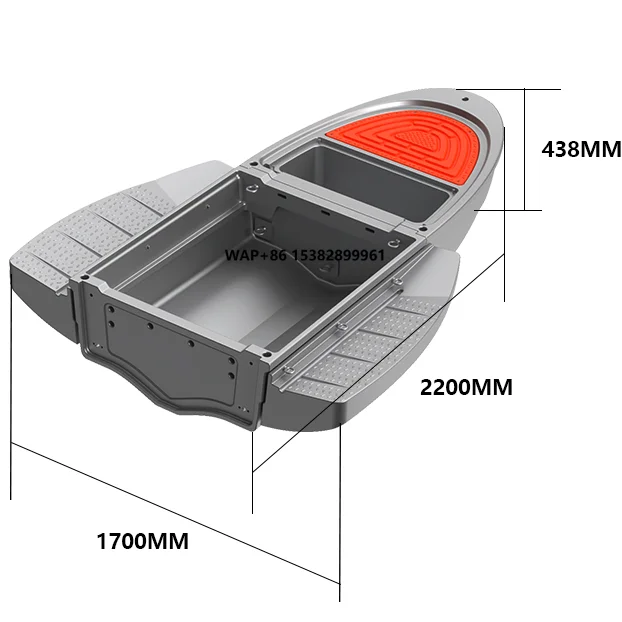 Plastic Assembled and Foldable Boat Suitable for 4-6 People for Outdoor Entertainment Use