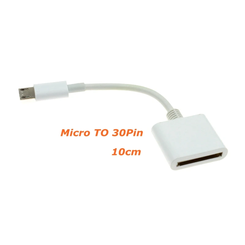 30-pins vrouwelijk naar USB-C USB 3.1 Micro 8-pins type C mannelijk korte USB bliksem oplaadkabel voor Samsung Huawei Mac Onplus