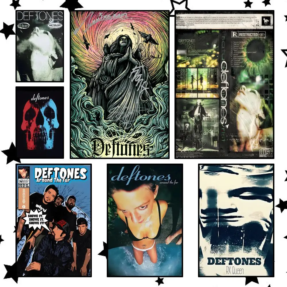 Music Metal Deftones Poster Modern Minimalism Aesthetic Art Prints Bedroom Kitchen Home Decor Art Poster Gifts