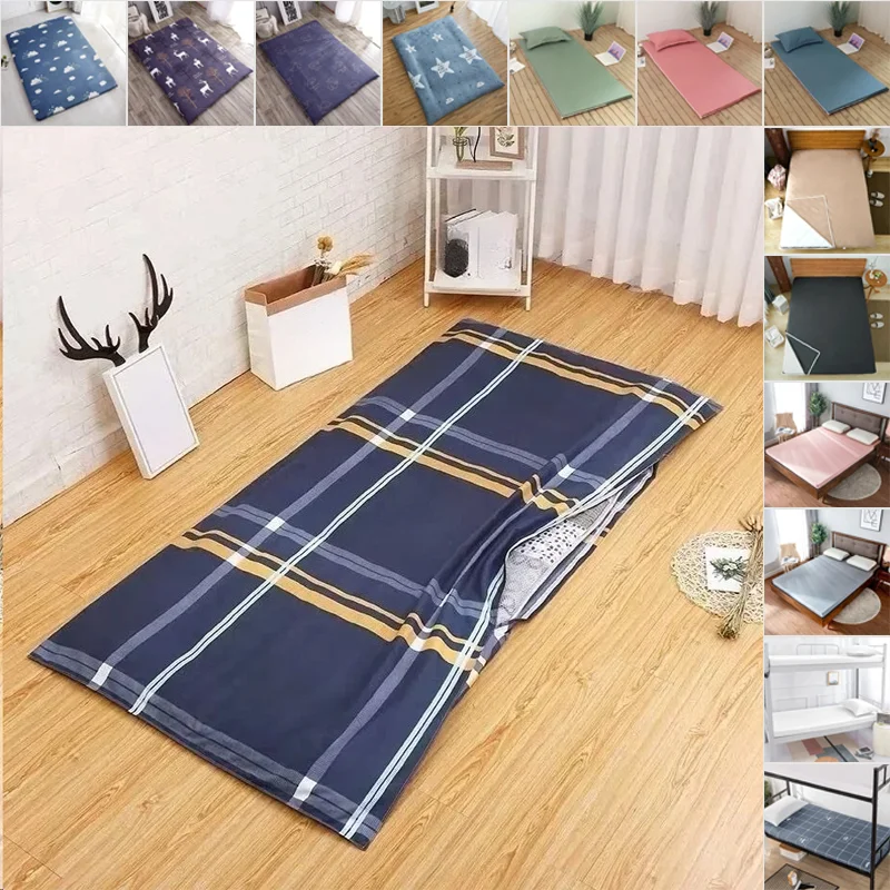 1PC Upgraded Fully Wrapped Zipper Design Mattress Cover Removable Washable Anti-Slip Dust-proof for Dorm Hotel Bedding 매트리스 커버