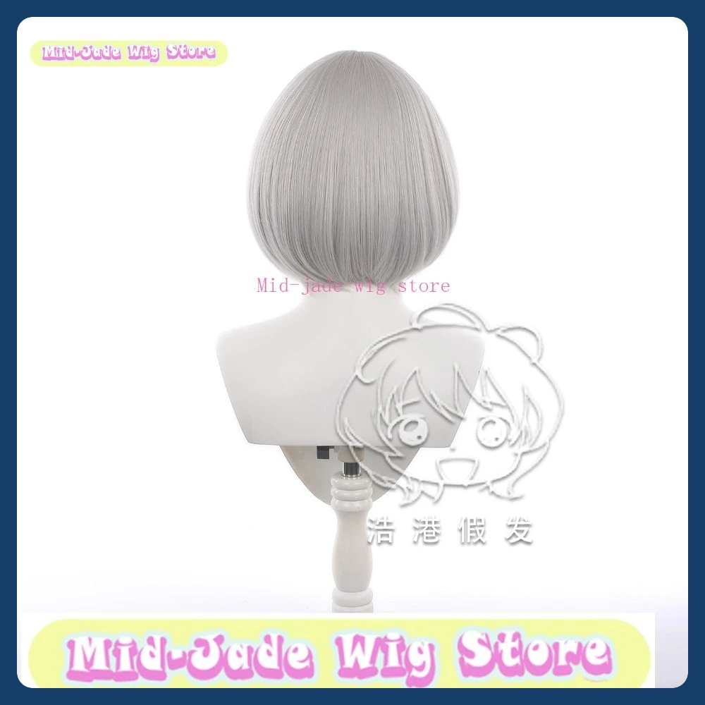 Peluca de jade medio para hombre, tienda Mak Siu, peluca de Cosplay, juego de Anime, disfraz de juego de rol, accesorios de disfraz de Halloween, pelo sintético