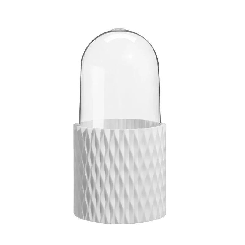 Actualice tu tocador: 360 °   Organizador de maquillaje giratorio: soporte compacto y portátil para brochas cosméticas y lápiz labial para cejas Pe