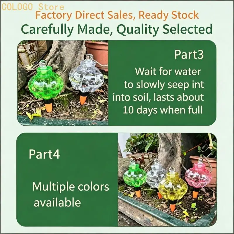 Indoor Pot Watering Bulb Set, 500mL Reservoi for Routine Use and Short Absences D0LD