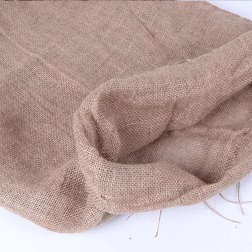 

5Pcs Storage Bag for Vegetables Woven Natural Jute Pouch Multi Use Fruit Grain Keeper Breathable Lightweight Kitchen Pantry