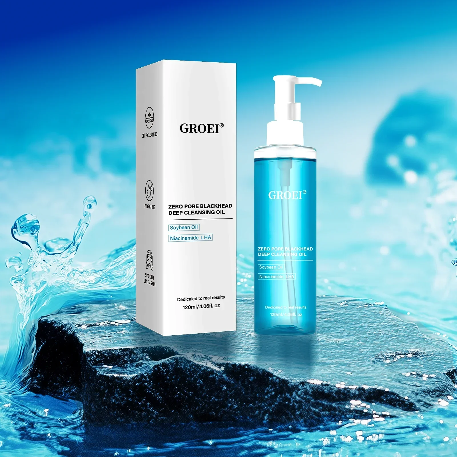 زيت مزيل المكياج تنظيف عميق الزيت الزائد لطيف مهدئ للوجه عيون الشفاه غير شد ترطيب منظف للوجه النفط #1