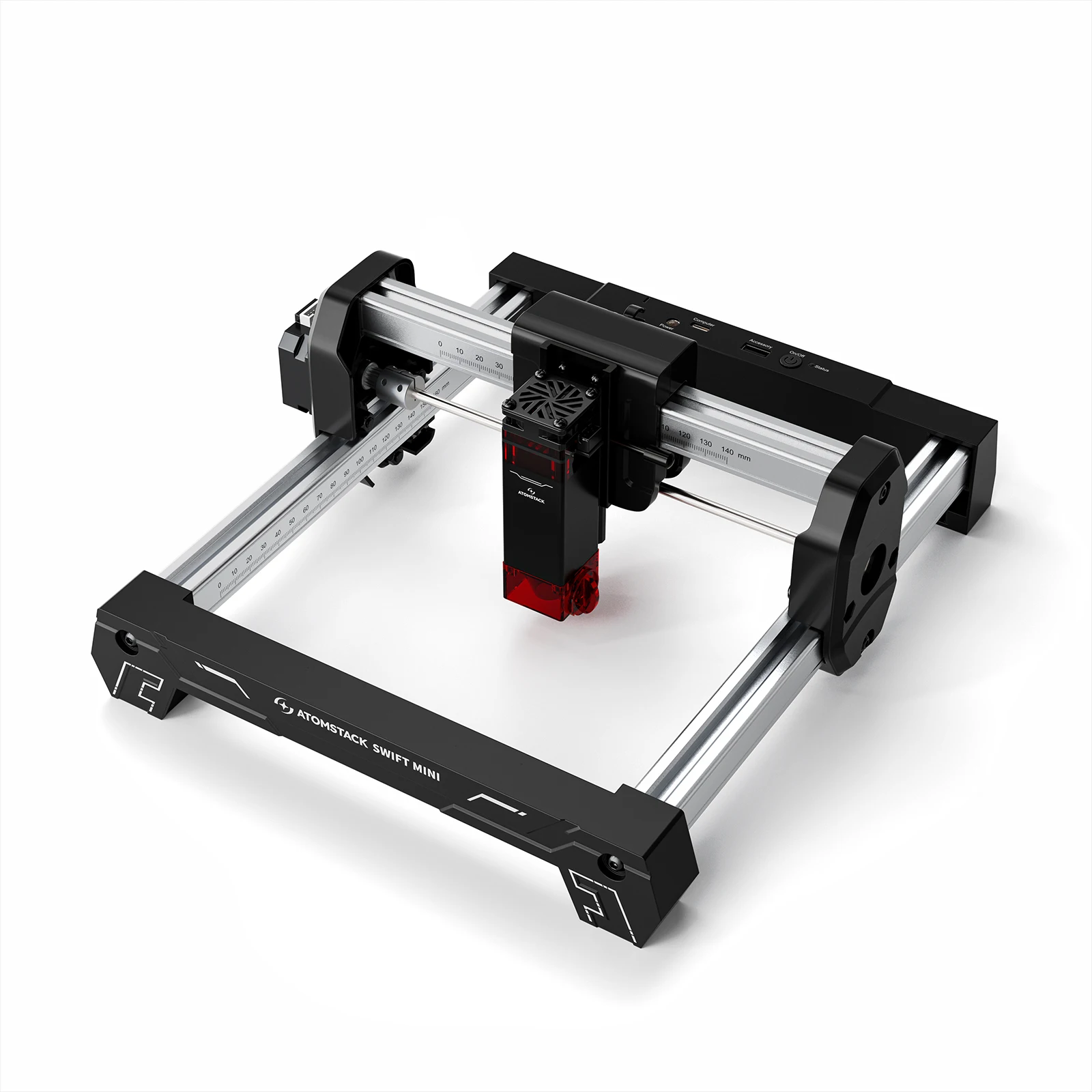Incisore laser ATOMSTACK Swift Mini 3W ricondizionato, macchina per incisione laser mini, ideale per legno, pelle, vetro e bicchieri, compatibile con LightBurn, per progetti fai-da-te.