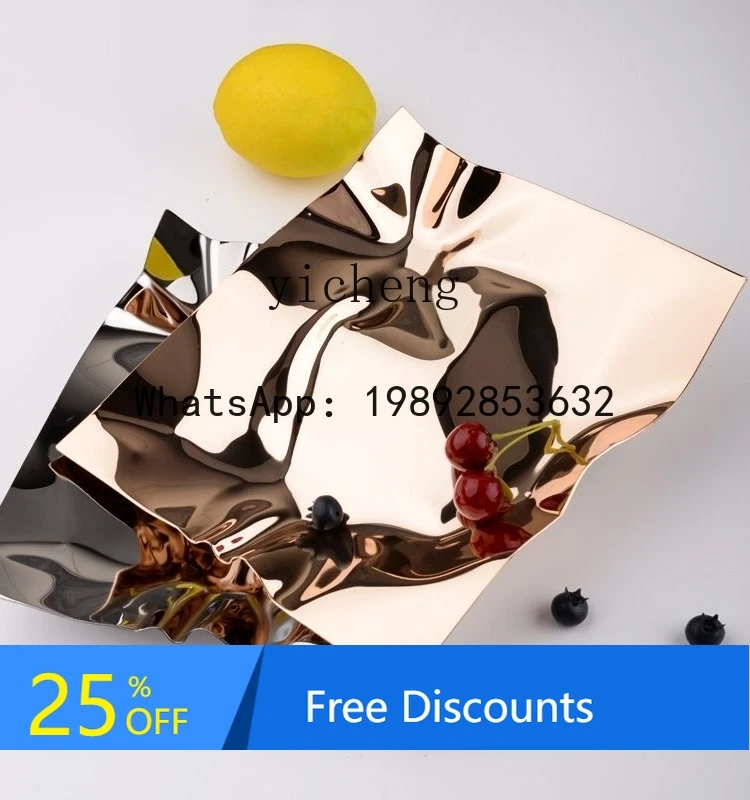 

Hotel Front Desk Candy Snack Plate Home Living Room Coffee Table Dessert Cake Decoration Plate