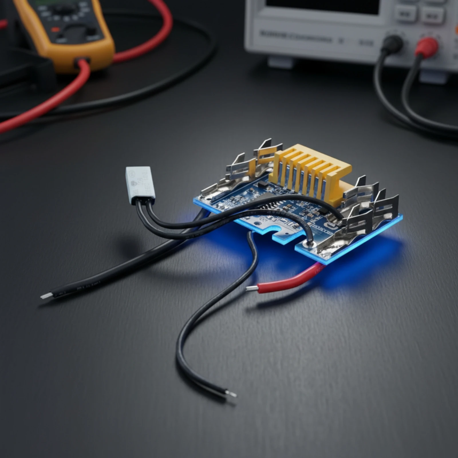 Battery Protection Board Connector Block Lithium Battery BMS Board Electronic Parts Metal Contacts Attached Wires