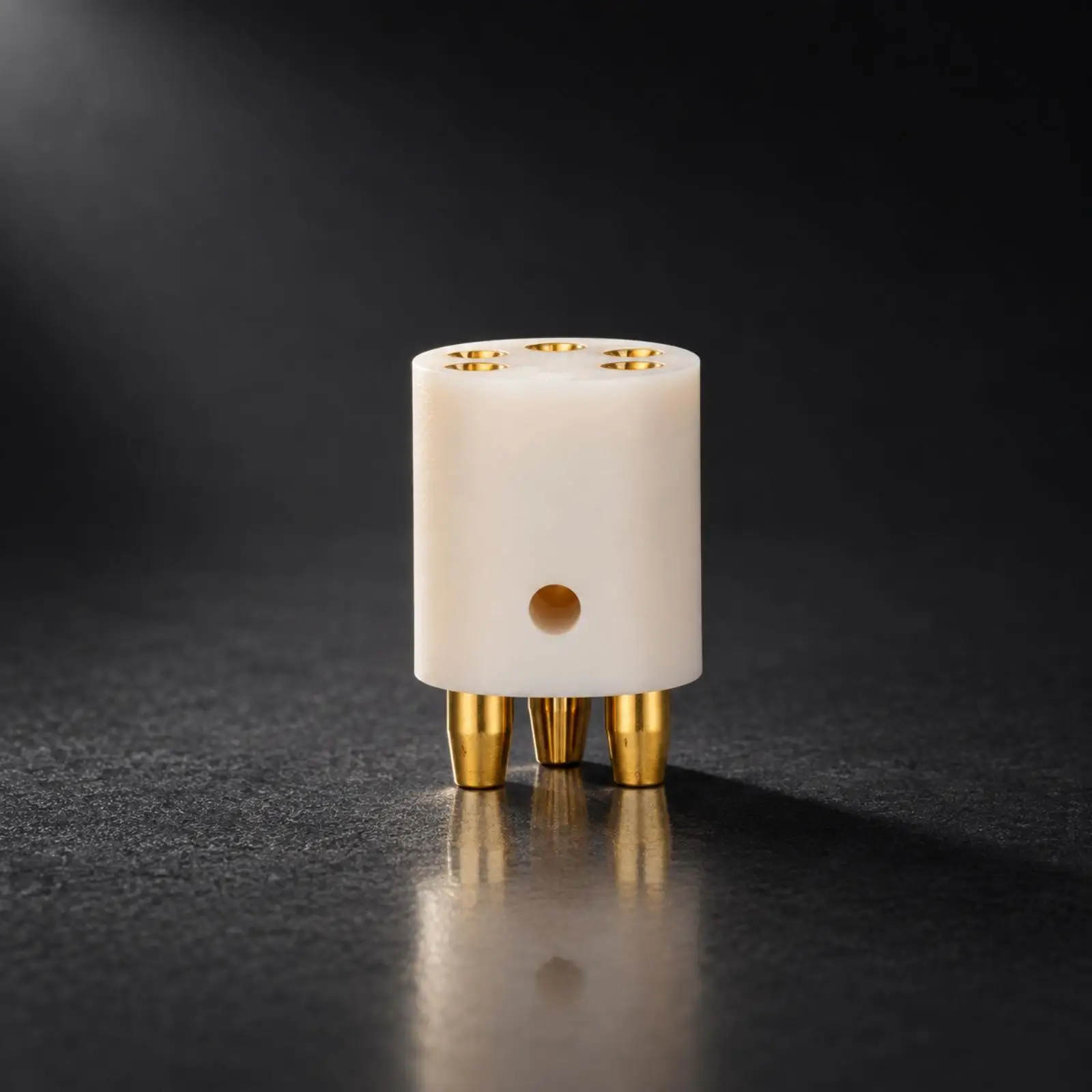 5 Pin Female Phono Connector for Turntable Tonearm Audio Wiring Gold Brass Contacts PTFE Body