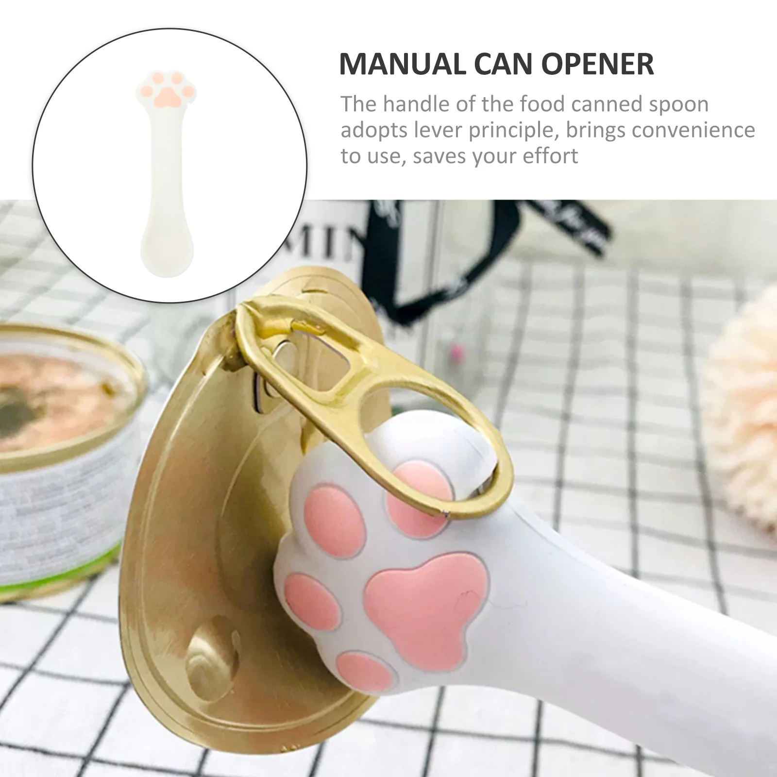 

Silicone Cat Food Spoon Manual Can Opener Multifunctional Pet Food Can Scoop Lid Lifter Feeding Spoon Pet Accessory