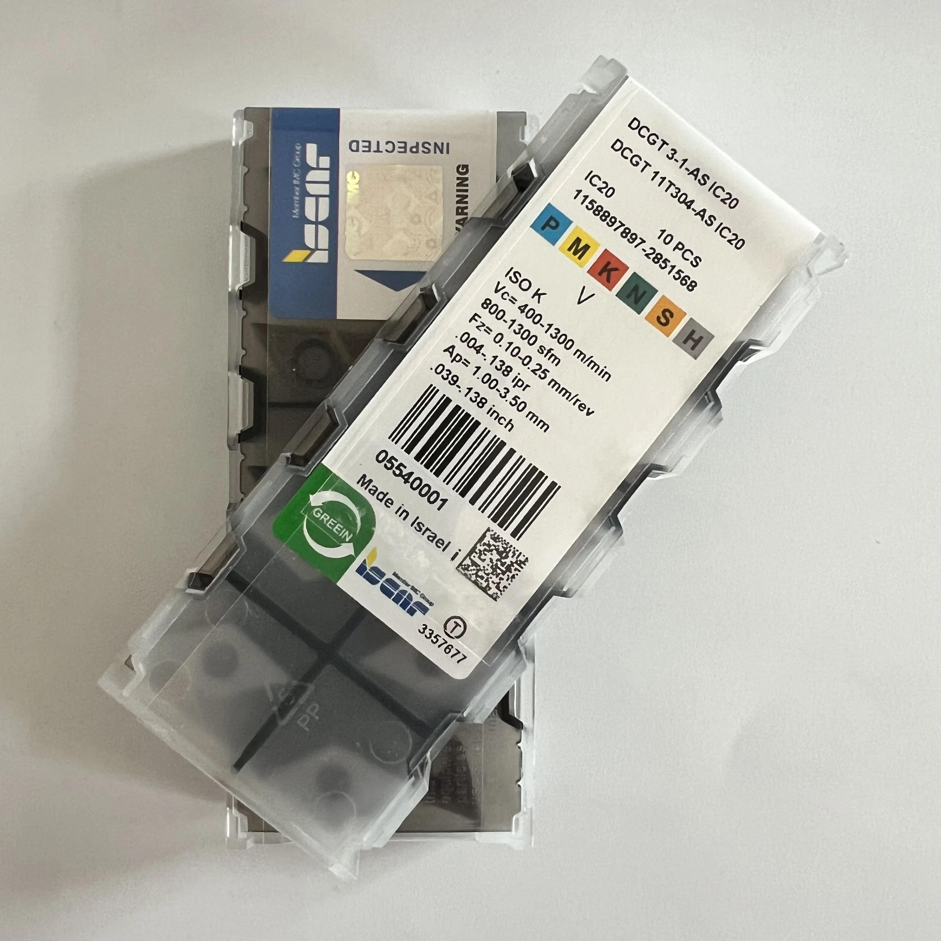 

Hard alloy cutting blades DCGT11T304-AS IC20
