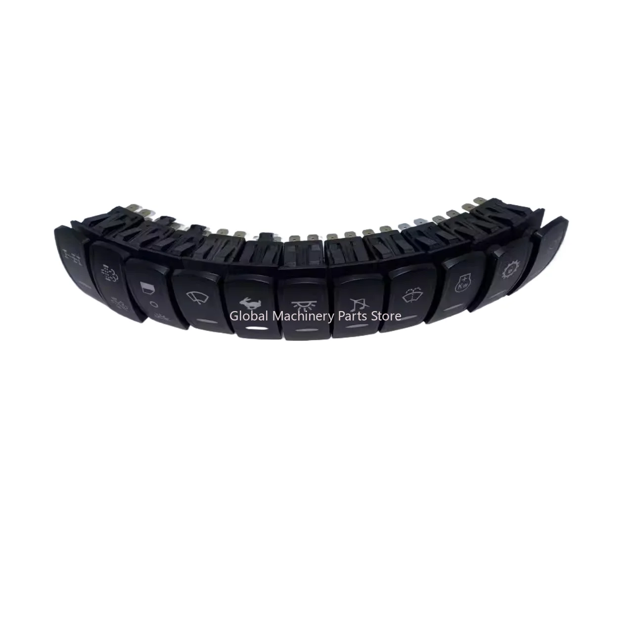 Suitable for Shandong Lingong  EC380/300/250/210D excavator headlight wiper balance idle speed switch button