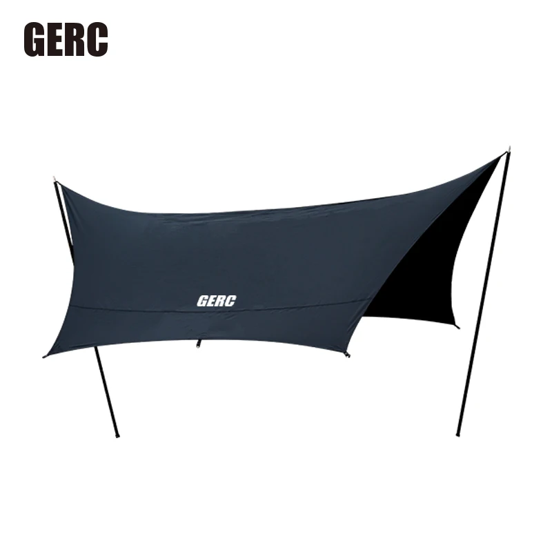 GERC Black Butterfly Canopy Waterproof Sun Protection Outdoor Camping Portable Large Area Arch Tent