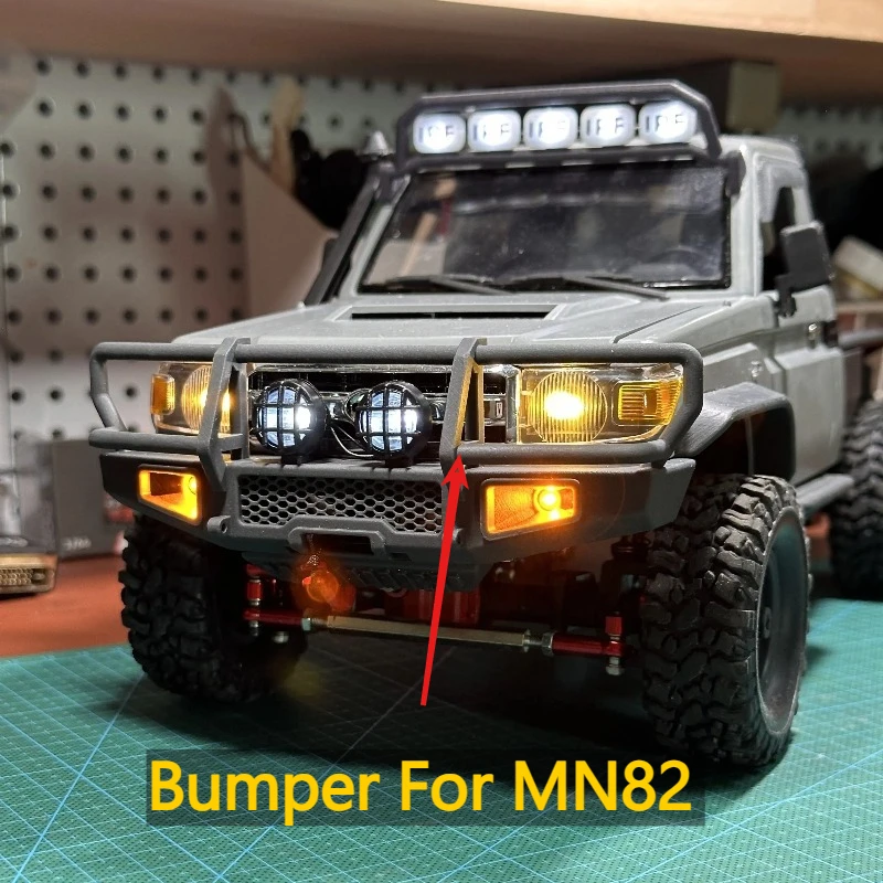 RC Crawler Off‑Road Bumper Custom Anti‑Collision Mod Part For MN82 1/12 RC Truck Protective Frame DIY Upgrade Spare Accessory