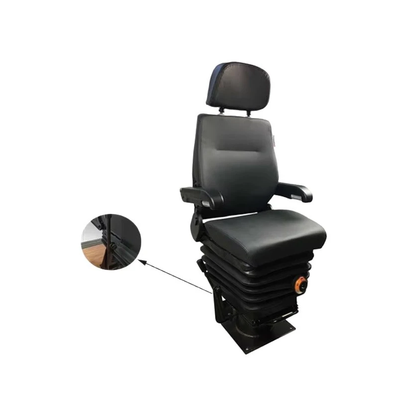 Asiento con amortiguación para operador de puerta de acceso, maquinaria de construcción, cabina de conductor y elevador de locomotora