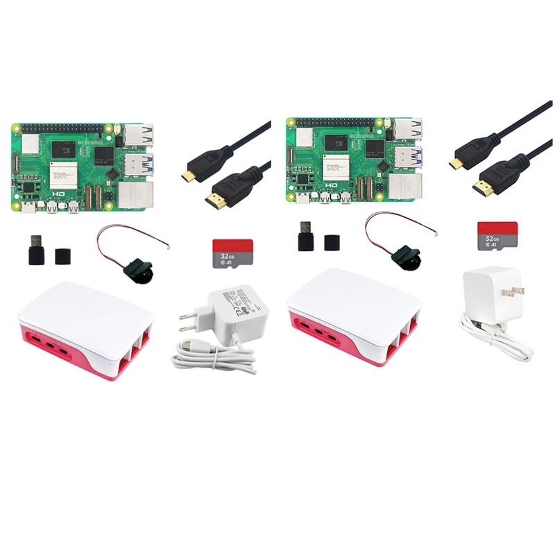 

new--For Raspberry Pi 5 Development Board 8G RAM with Case Kit BCM2712 2.4GHz VideoCore VII PCIe 2.0 for Pi 5