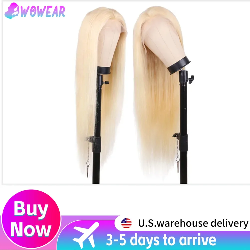 

Парик блондинки, прямой 613 Hd, кружевной фронтальный парик 13X6, 13X4, прозрачный бразильский прямой парик спереди, необработанный бразильский