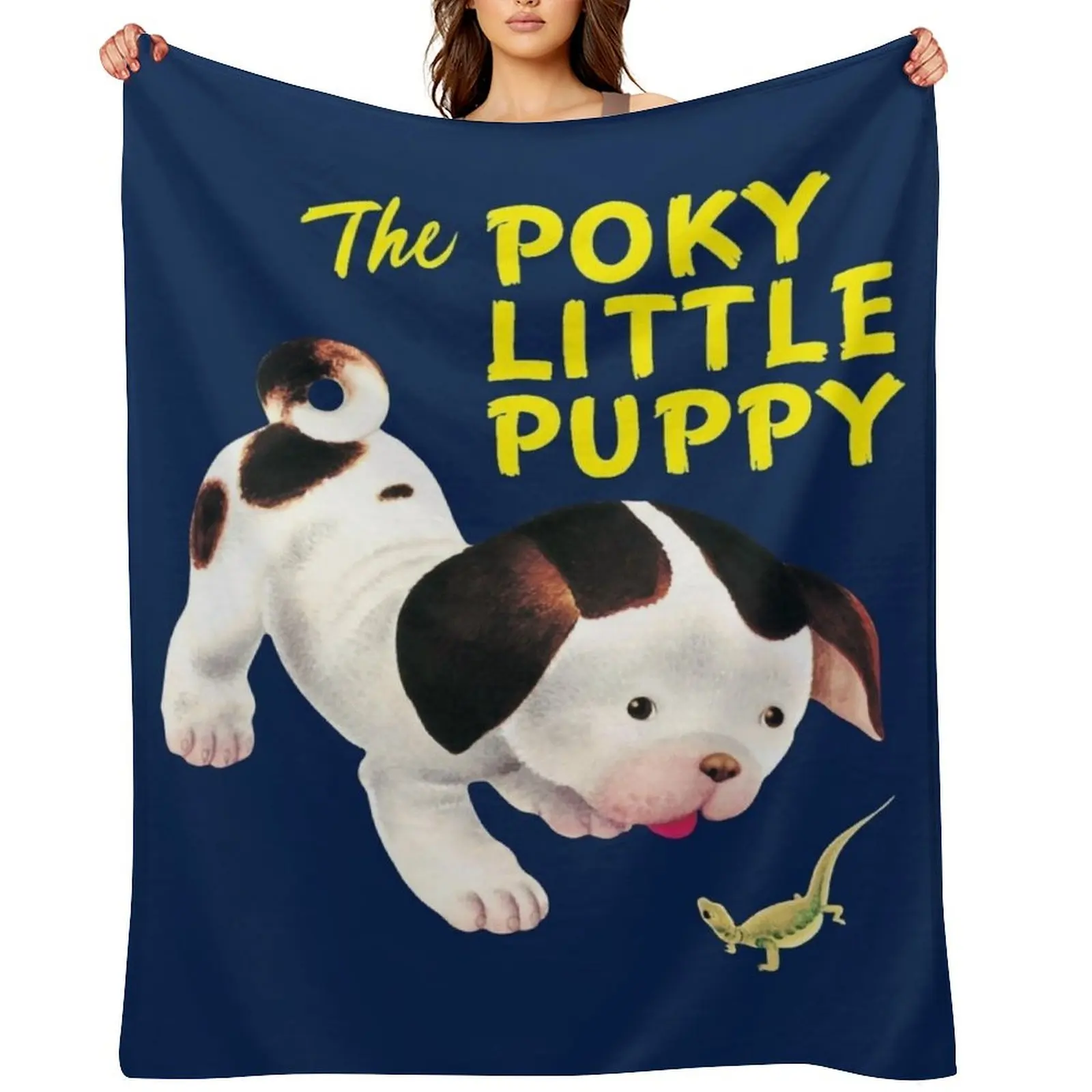 

Poky Little Puppy little golden book classic illustration Throw Blanket Stuffeds Soft Big Bed covers Plush Blankets