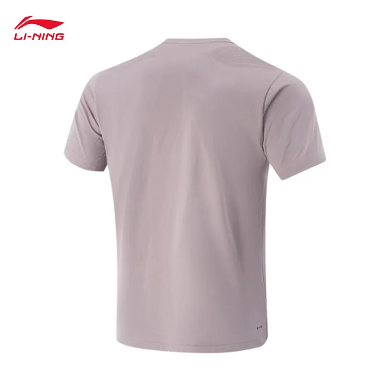 

LI-NING Men 3D cut moisture wicking quick drying short sleeved tops loose comfortable T-shirt ATSV125