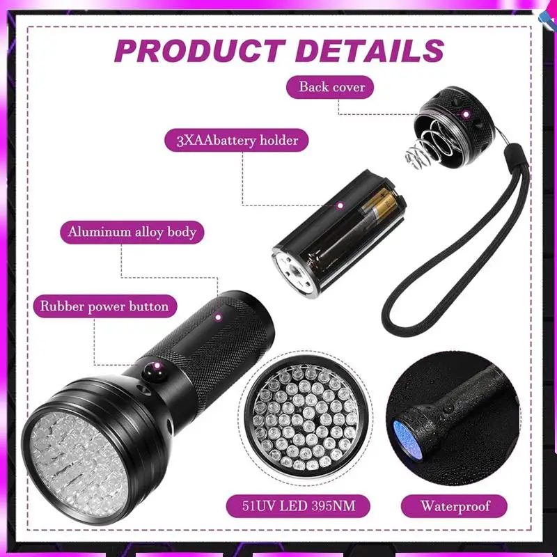 

N96R 4Pcs Ghosthunting Equipment Kit 1 Pocket Digital Voice Recorder 2 LED Light Up Pet Cat Ball 1 Black UV Flashlight,8 GB