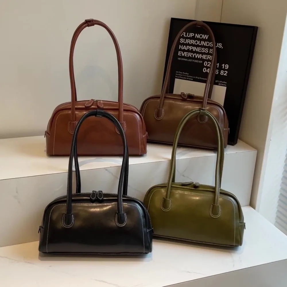 

Fashion Large Capacity Women PU Shoulder Bag Korean Ins Style PU Leather PU Hobo Bag Personality Handbags Underarm Bag Women