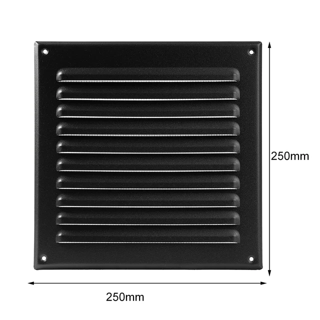 250x250mm Metal Louver Vent Cover Square Vent Exterior Wall Grille Cover Heating Cooling & Vents Plate Insect Screen Cover 5 250x250mm Metal Louver Vent Cover Square Vent Exterior Wall Grille Cover Heating Cooling & Vents Plate Insect Screen Cover 5